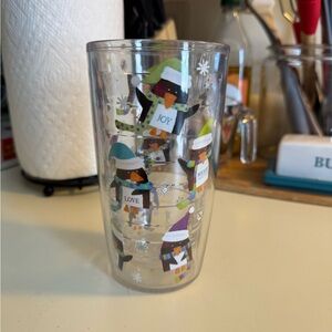 Festive Snowman Double-Wall Tumbler with Colorful Accents